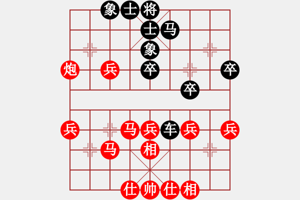 象棋棋譜圖片：仕角炮轉(zhuǎn)反宮馬對右中炮-蓋世英雄(風(fēng)魔)-勝-千島棋社癸(9星) - 步數(shù)：40 