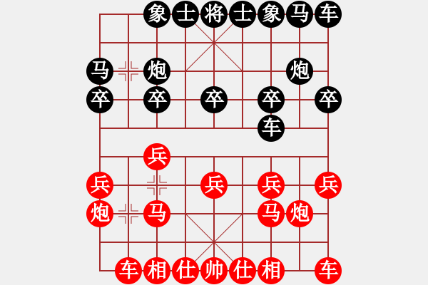 象棋棋譜圖片：葬心紅勝黃石徐勝【仙人指路對卒底炮】 - 步數(shù)：10 