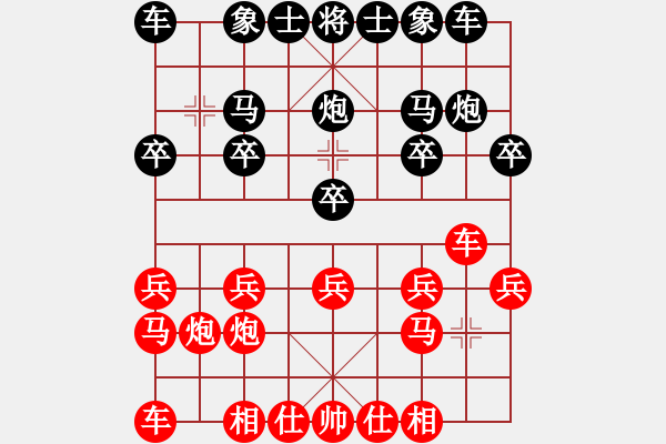 象棋棋譜圖片：★棋壇尊者★[407612993] -VS- 云飄萬里[184651625] - 步數(shù)：10 