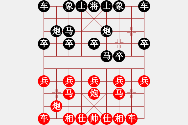 象棋棋譜圖片：2021.3.6.43JJ五分鐘先勝反宮馬先進(jìn)7卒紅轆轤炮 - 步數(shù)：10 