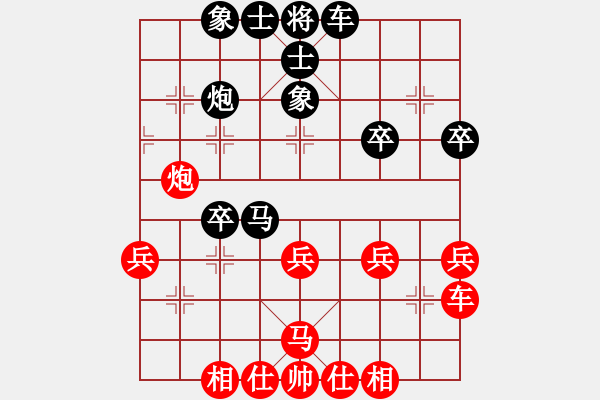 象棋棋譜圖片：執(zhí)紫之手[紅] -VS- 過河帥[黑] - 步數(shù)：40 