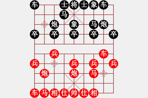 象棋棋譜圖片：中原弈七(9星)-勝-齊魯三號(地煞) - 步數(shù)：10 