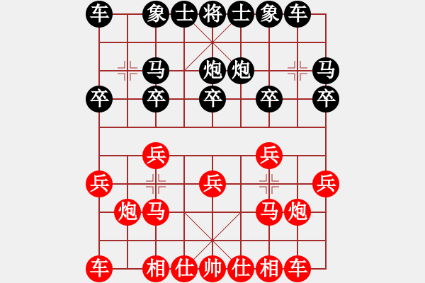 象棋棋譜圖片：樺[紅] -VS- 沐陽[黑] - 步數(shù)：10 