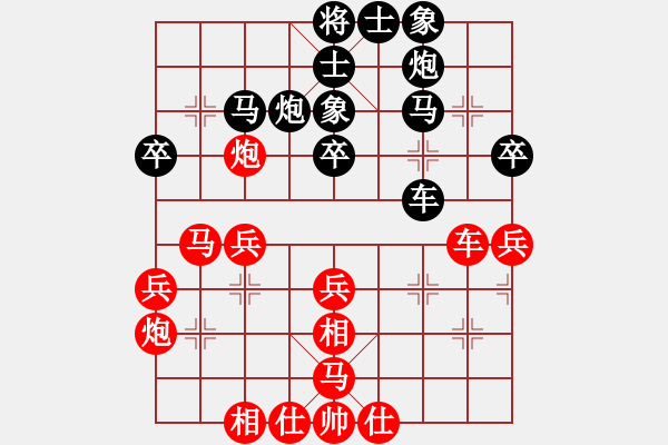 象棋棋譜圖片：xiaozenwei(9段)-和-zwjsysz(7段) - 步數(shù)：40 