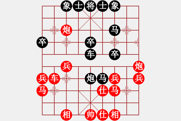 象棋棋譜圖片：十九級(jí)臺(tái)風(fēng)(北斗)-和-濰衛(wèi)校甄(9星) - 步數(shù)：40 