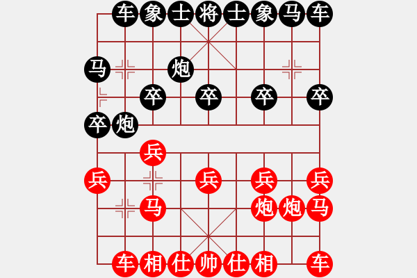 象棋棋譜圖片：龍江鐵力(3段)-勝-枰上度春秋(9段) - 步數(shù)：10 