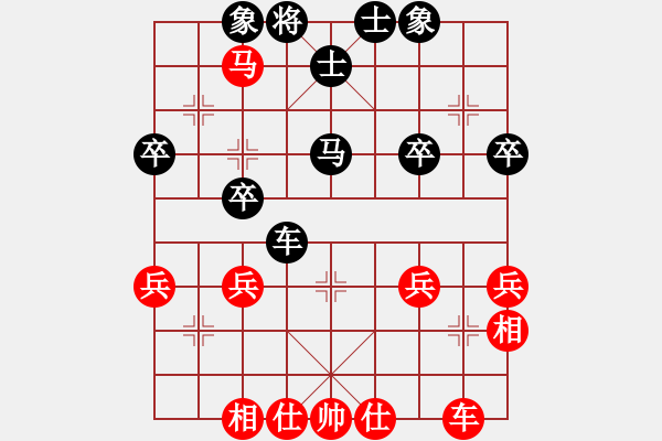 象棋棋譜圖片：胖胖 [1024086960] -VS- 橫才俊儒[292832991] - 步數(shù)：40 