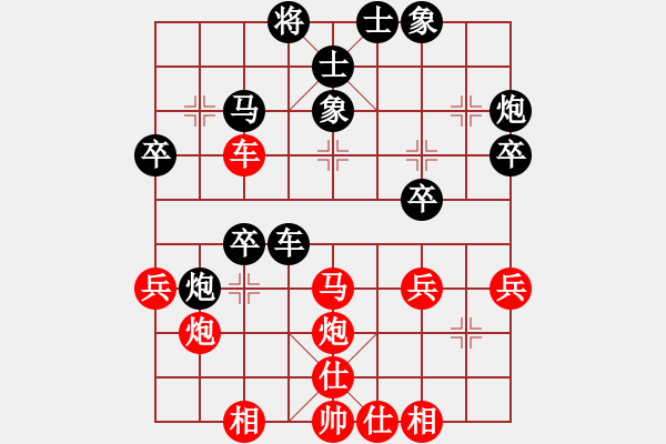 象棋棋譜圖片：新蕾(9星)-和-雙核滅華山(9星) - 步數(shù)：40 