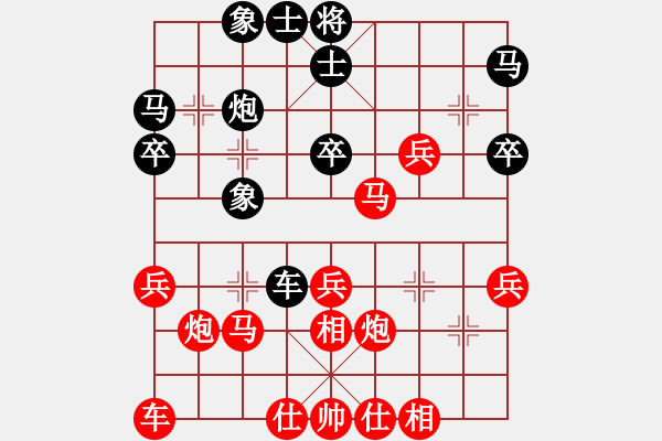 象棋棋譜圖片：2023.4.2.3JJ五分鐘先勝起馬局 - 步數(shù)：30 