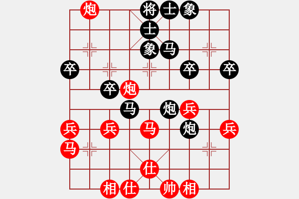 象棋棋譜圖片：陽晉東好漢(6段)-負-羊牯頭(2段) - 步數：40 