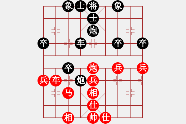 象棋棋譜圖片：rabbitdu(9段)-和-扎西(9段) - 步數(shù)：40 