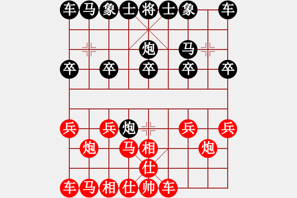 象棋棋譜圖片：天天象棋AI競(jìng)賽區(qū)溫暖的家先負(fù)太守棋狂 - 步數(shù)：10 