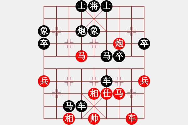 象棋棋譜圖片：╅ω獨(dú)行俠[紅] -VS- 負(fù)分太后 魚[黑](6) - 步數(shù)：50 