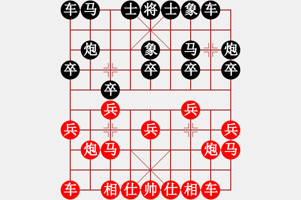 象棋棋譜圖片：雙鞭呼延灼(至尊)-勝-青春追夢(月將) - 步數(shù)：10 