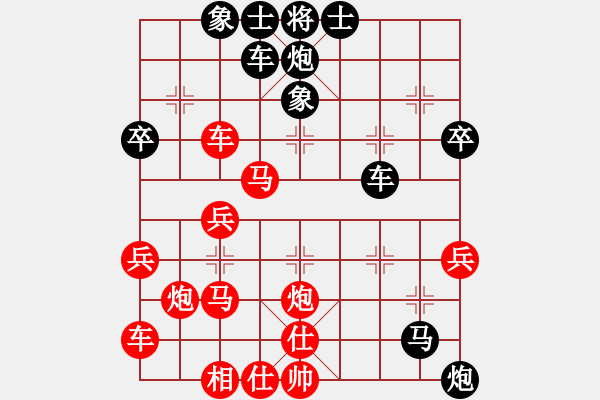 象棋棋譜圖片：鐵騎突出(2段)-負(fù)-求職(6段) - 步數(shù)：40 