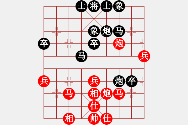 象棋棋譜圖片：大師級別(9級)-負(fù)-聯(lián)眾蒼龍(4段) - 步數(shù)：40 