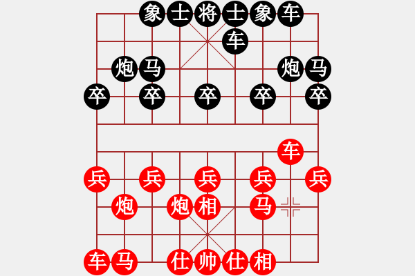 象棋棋譜圖片：象棋愛好者 VS 初級棋士 - 步數(shù)：10 