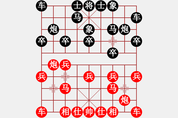 象棋棋譜圖片：石化體協(xié) 劉忠來 負 廈門 郭福人 - 步數(shù)：10 