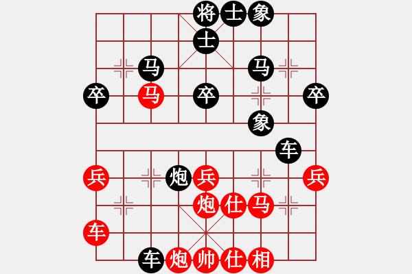 象棋棋譜圖片：熱血盟第三屆大會第三輪熱血盟●九歲小宇[紅] -VS- jsm金絲貓[黑] - 步數(shù)：40 