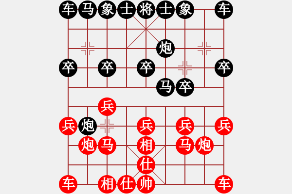 象棋棋譜圖片：騎白馬的青蛙[452406971] -VS- 天使之神[1683582056] - 步數(shù)：10 