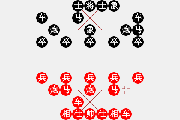 象棋棋谱图片：佛山 蔡佑广 胜 广东 吕钦 - 步数：10 