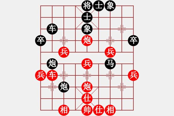 象棋棋譜圖片：哈哈大笑(9段)-勝-千山百惠(9段) - 步數(shù)：40 