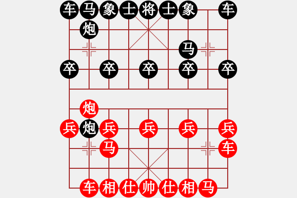 象棋棋譜圖片：敢死炮布局19 - 步數(shù)：10 