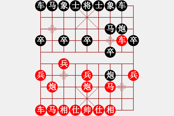 象棋棋譜圖片：2023.8.22.5周年賽后勝中炮直車進七兵七路馬對屏風(fēng)馬右炮過河 - 步數(shù)：10 