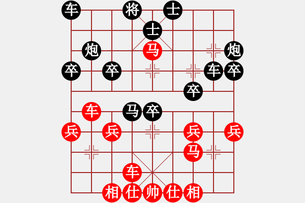 象棋棋譜圖片：破解盤頭馬14局 Runfei 先負 冰凌花 - 步數(shù)：30 