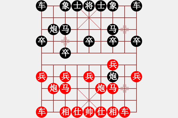 象棋棋譜圖片：放任時(shí)光(電神)-和-高修(北斗) - 步數(shù)：10 