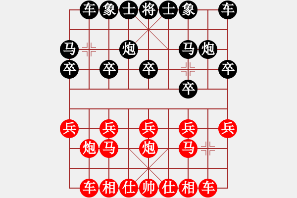 象棋棋譜圖片：葬心紅勝a3261166【中炮對(duì)進(jìn)左馬】 - 步數(shù)：10 