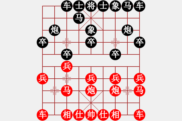 象棋棋譜圖片：初學(xué)者之一(4段)-負(fù)-飚風(fēng)(1段) - 步數(shù)：10 