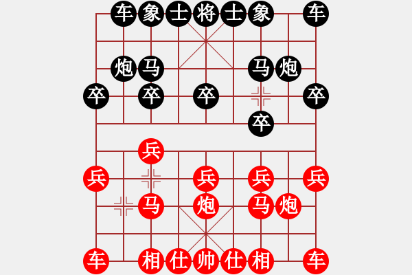 象棋棋譜圖片：第一輪鳳崗郭一澤先負(fù)四川呂俊霖 - 步數(shù)：10 