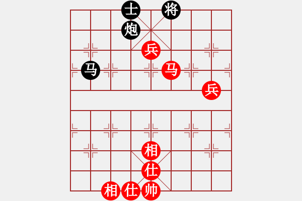 象棋棋譜圖片：過(guò)宮炮對(duì)黑3路卒右邊馬（旋風(fēng)V7.0拆棋）和棋 - 步數(shù)：100 