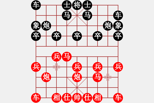 象棋棋譜圖片：后手八卦破仙人指路 - 步數(shù)：10 