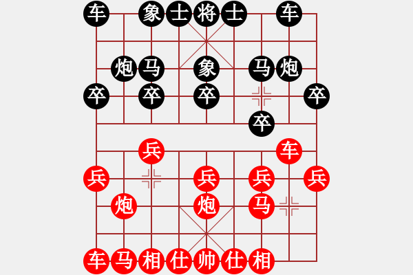 象棋棋譜圖片：夜風(fēng)來襲【業(yè)8-1】先負恒河沙【業(yè)7-1】 - 步數(shù)：10 