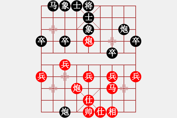 象棋棋譜圖片：夜風(fēng)來襲【業(yè)8-1】先負恒河沙【業(yè)7-1】 - 步數(shù)：30 