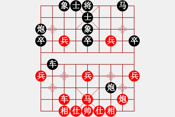 象棋棋譜圖片：第10輪 第01臺(tái) 天津市 張彬 先負(fù) 新疆 連澤特起馬轉(zhuǎn)中炮對(duì)進(jìn)７卒研究 - 步數(shù)：40 