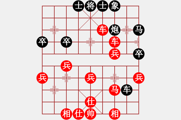 象棋棋譜圖片：第19局 得先列手炮直車(chē)破補(bǔ)士角炮局 變3 - 步數(shù)：40 