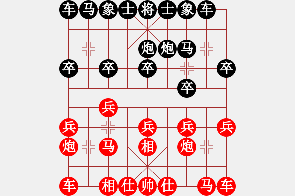 象棋棋谱图片：杭州 王天一 和 湖北 汪洋 - 步数：10 