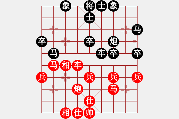 象棋棋譜圖片：遼北棋手(1段)-勝-凌秀山莊(5段) - 步數(shù)：40 