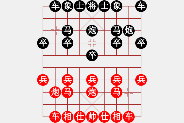 象棋棋譜圖片：2021.3.7.15手機JJ五分鐘先勝列炮 - 步數：10 