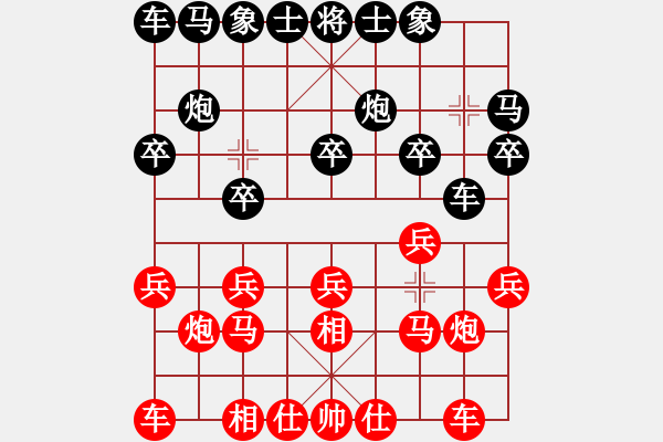 象棋棋譜圖片：元直生日直播第四局：元直 -VS- 淘氣 - 步數(shù)：10 