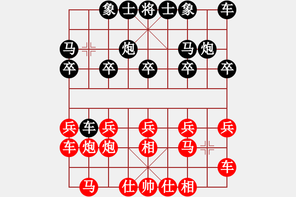 象棋棋譜圖片：東萍公司大叔[88081492] -VS- 心 緣[764830561] - 步數(shù)：10 