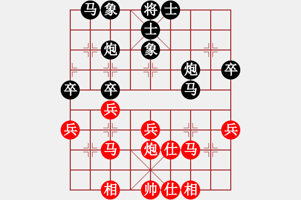 象棋棋譜圖片：埔鋼[3550140496] -VS- 橫才俊儒[292832991] - 步數(shù)：40 