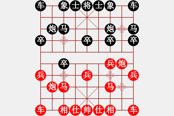 象棋棋譜圖片：夜郎游俠[紅] -VS- 儒雅棋迷[黑] - 步數(shù)：10 