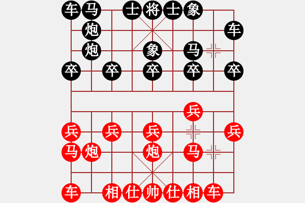 象棋棋譜圖片：嘰里咕嚕,[紅] -紅超時負(fù)- 朱朱[黑] - 步數(shù)：10 