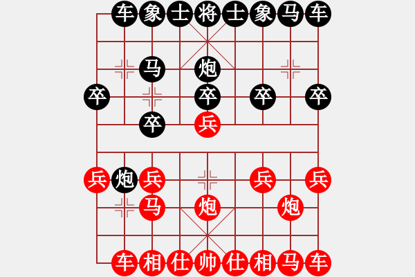 象棋棋譜圖片：天橋的把勢(3段)-負(fù)-弈海棋緣封(4段) - 步數(shù)：10 