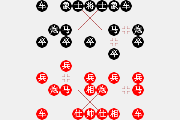 象棋棋譜圖片：葬心紅勝萬(wàn)鈞【仕角炮局】 - 步數(shù)：10 