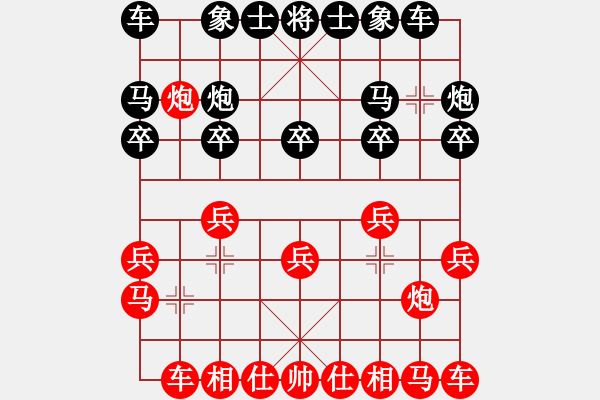 象棋棋譜圖片：一劍驚虹(天帝)-勝-烈火寒冰(月將) - 步數(shù)：10 